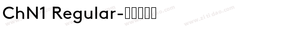 ChN1 Regular字体转换